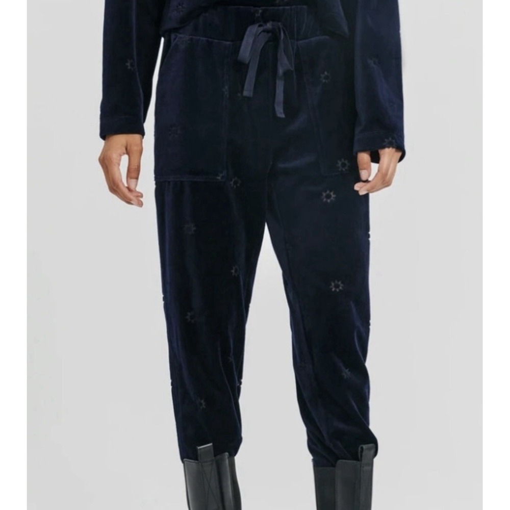Something Navy Women's Sheer Sun Velour Jogger Size‎ XS (MSRP $115)